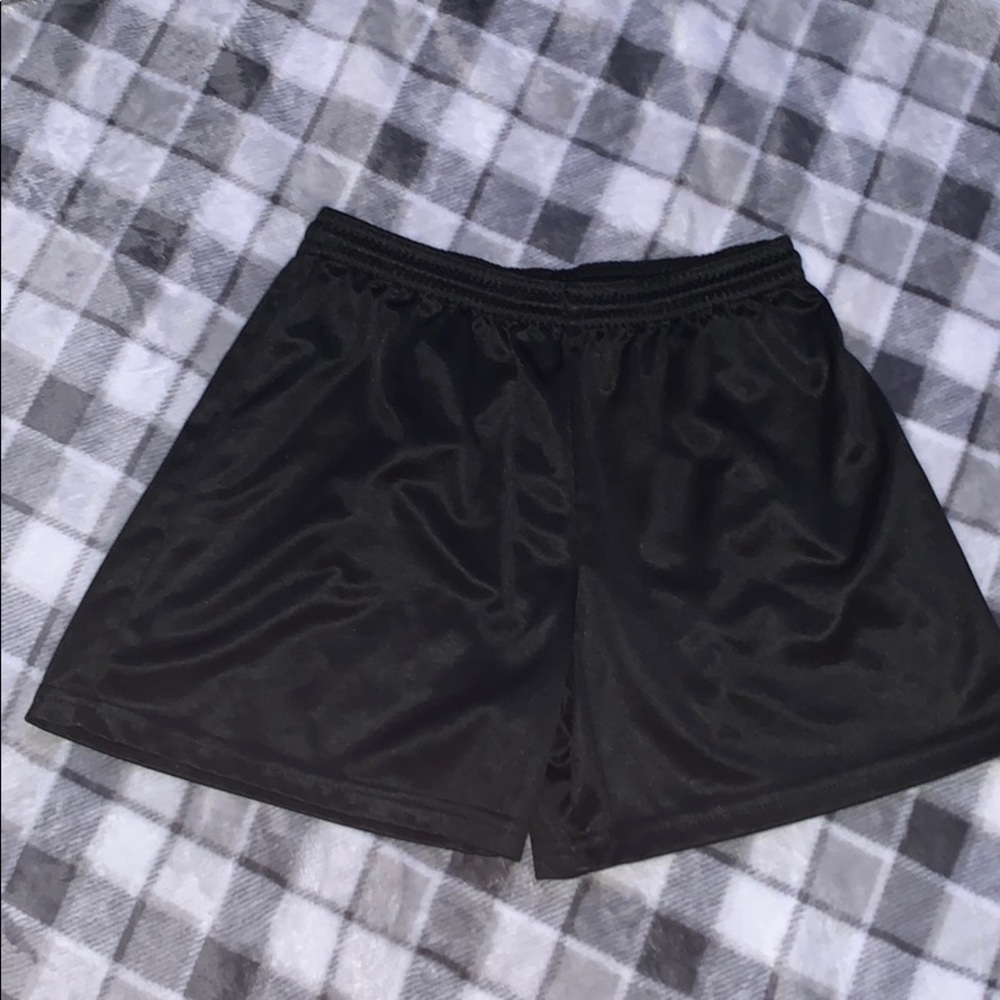 Black basketball shorts